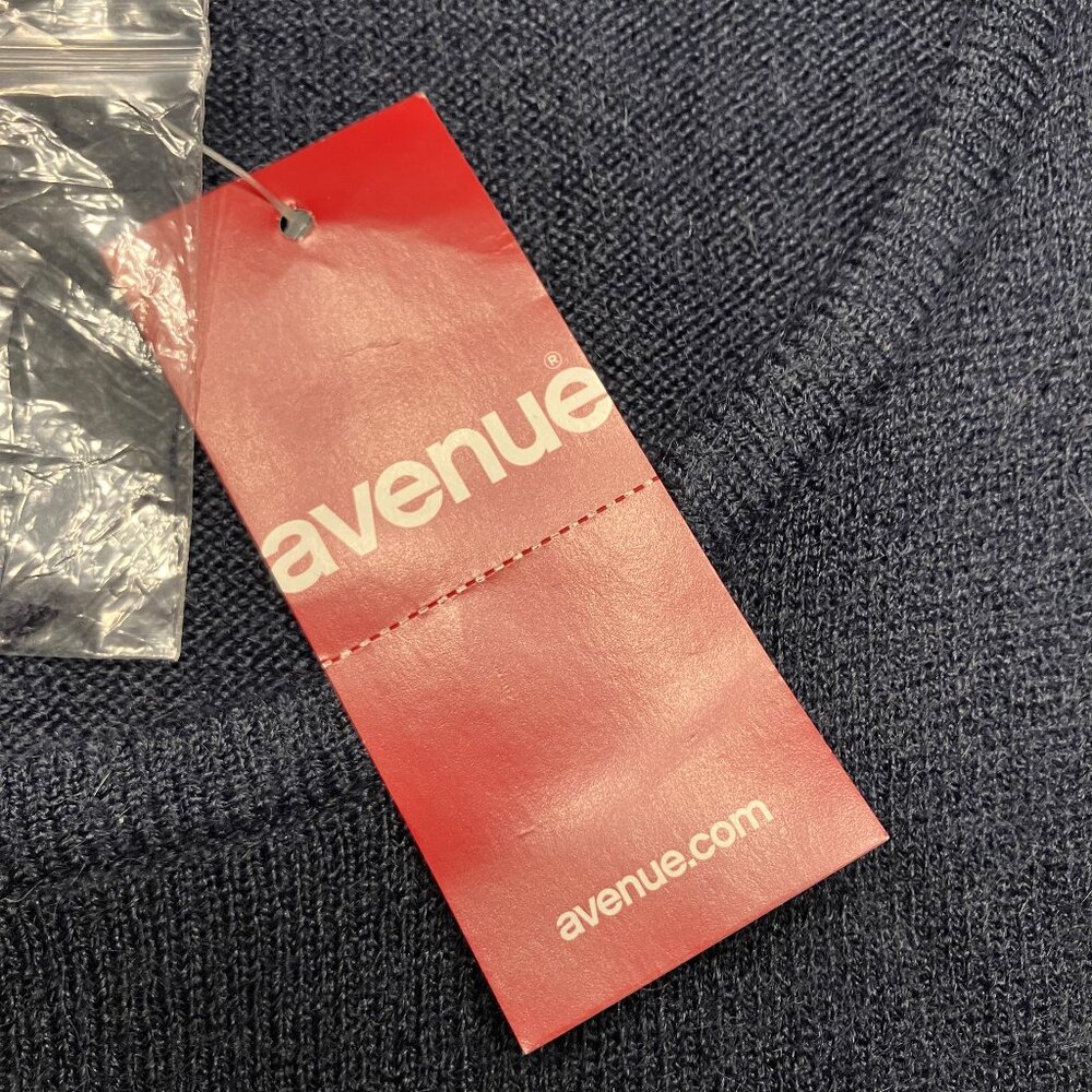 Avenue Womens Tank Top Sweater NWT Blue Size 14/16 - Picture 4 of 8